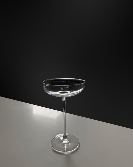 Personalised Coupe Glass with Initials