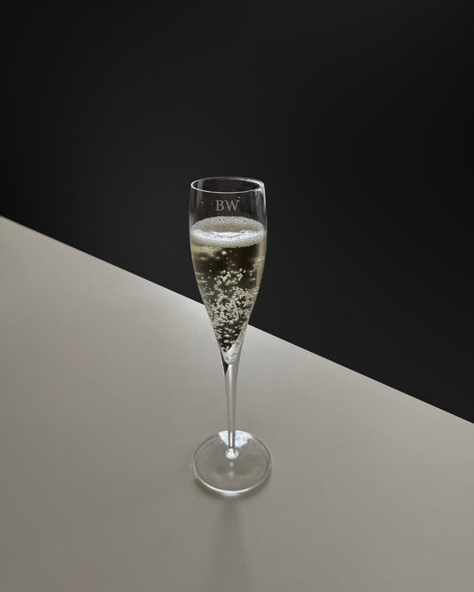 Personalised Champagne Glass with Initials